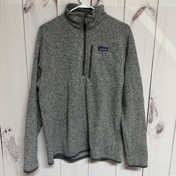 Patagonia Better Sweater® 1/4-Zip Men’s Large Stonewash EUC - Picture 1 of 9